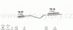 PEUGEOT 405 1.9 SEDAN, KOMBI 7/1987-7/1992 1905ccm kW / HP KAT GLI, GRI, SRI